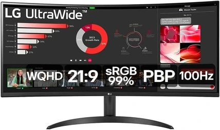 LG Ultrawide 34WR50QC-B